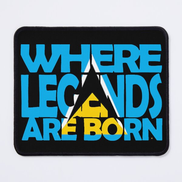 Item preview, St Lucia Flag - Where Legends Are Born - Saint Lucian designed and sold by Soca-Mode.