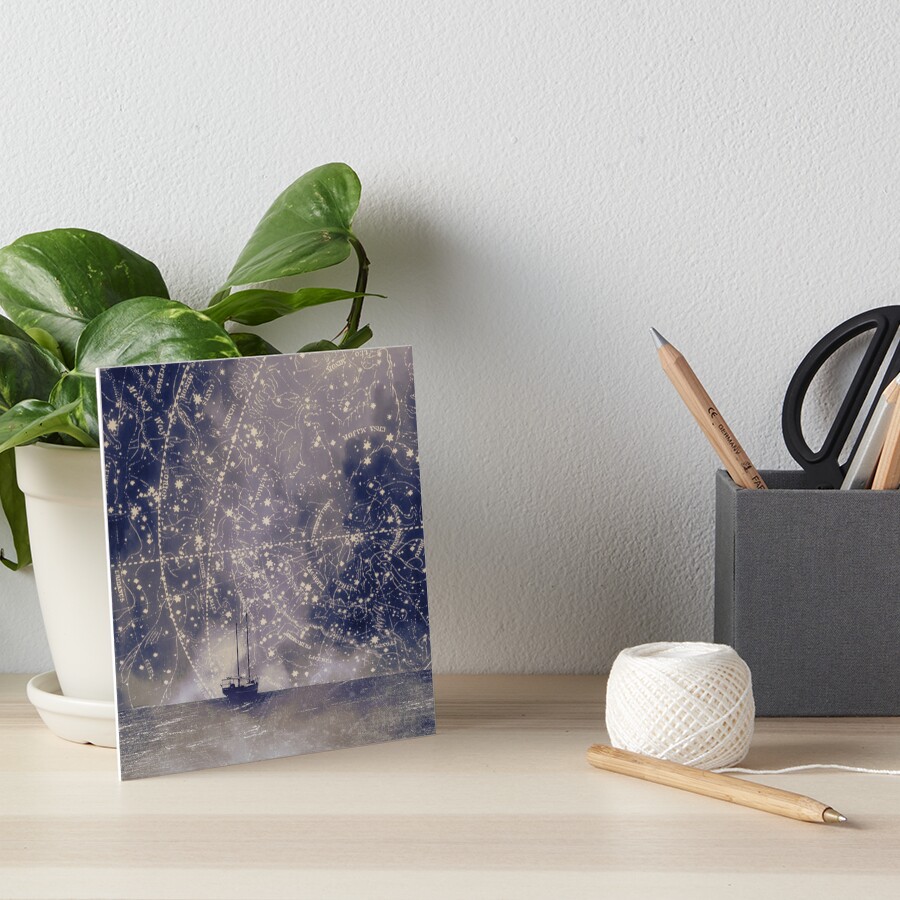 Star maps Art Board Print