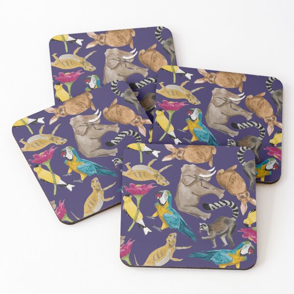 Item preview, Flower Animal Feeding Frenzy Loose Dark designed and sold by Nicky Rollings.