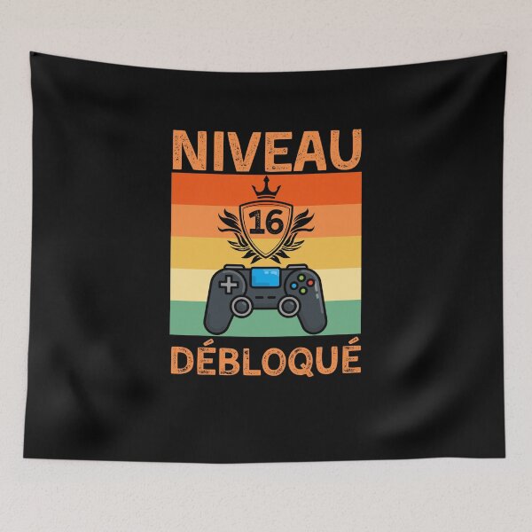 Item preview, Niveau Anniversaire 16 ans Gamer humour  designed and sold by Niko Samuel.