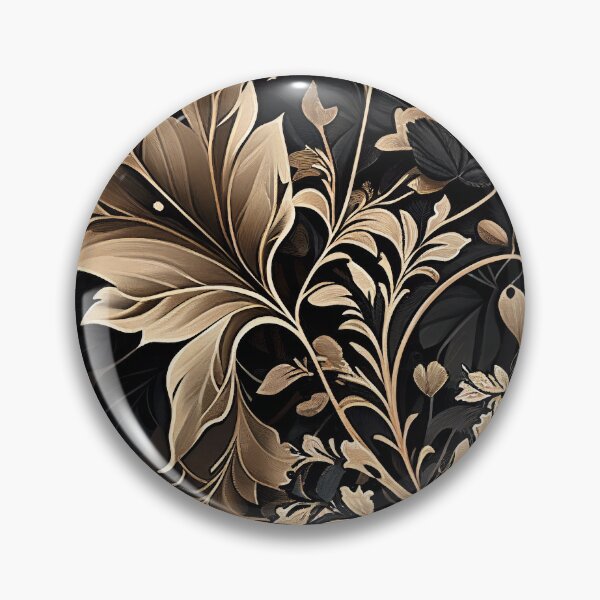 Item preview, Black and Beige abstract foliage design designed and sold by Mushrankhan.
