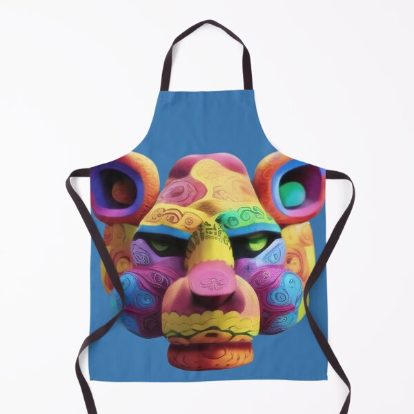 Item preview, Jaguar head alebrije, AI art designed and sold by Dendros-Studio.
