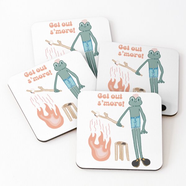Item preview, Frog Roasting Marshmallow – Get Out S’more designed and sold by marnilauren.