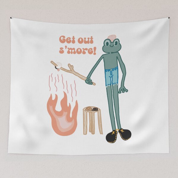 Item preview, Frog Roasting Marshmallow – Get Out S’more designed and sold by marnilauren.