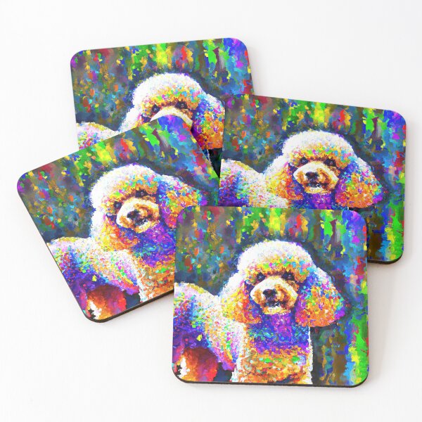 Item preview, Poodle vibrant colors designed and sold by AIK9Artwork.