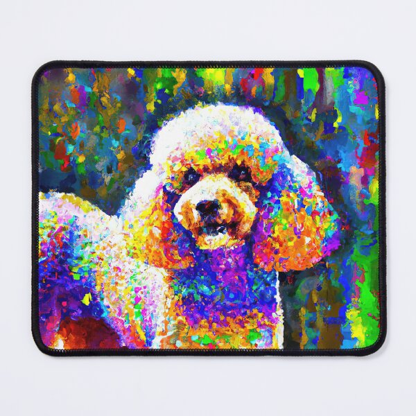 Item preview, Poodle vibrant colors designed and sold by AIK9Artwork.