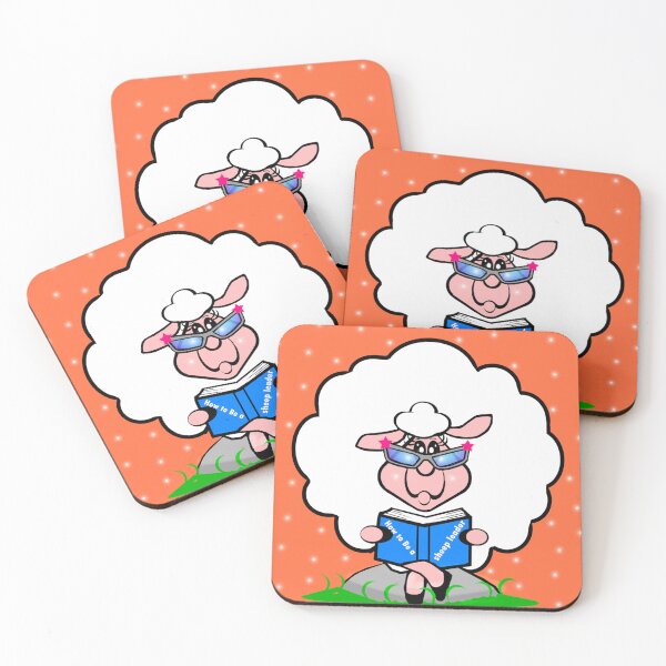 Item preview, A quiet and studious sheep  designed and sold by Shirley cute art .
