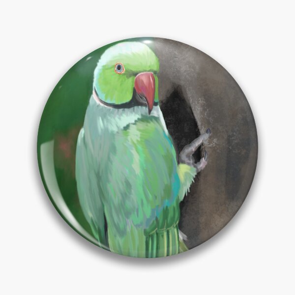 Item preview, Indian Ringneck Parakeet designed and sold by Becky Laine.