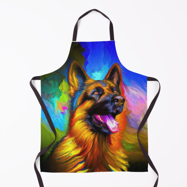 Item preview, German Shepherd Dog vibrant colors designed and sold by AIK9Artwork.