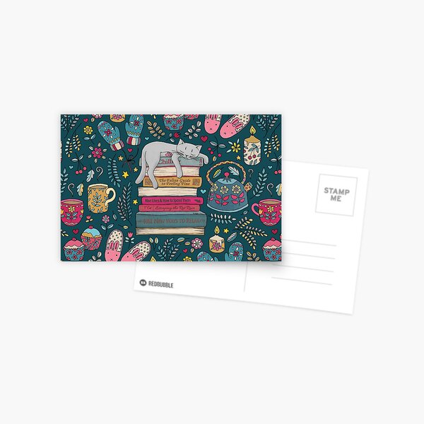 How to Hygge Like a Cat Postcard