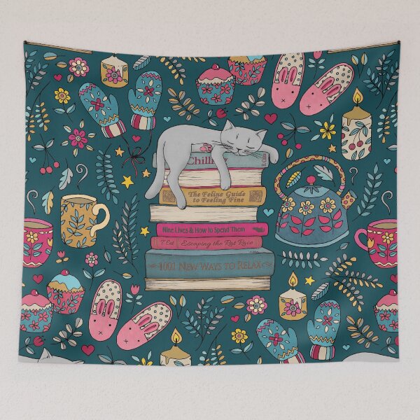 Item preview, How to Hygge Like a Cat designed and sold by micklyn.