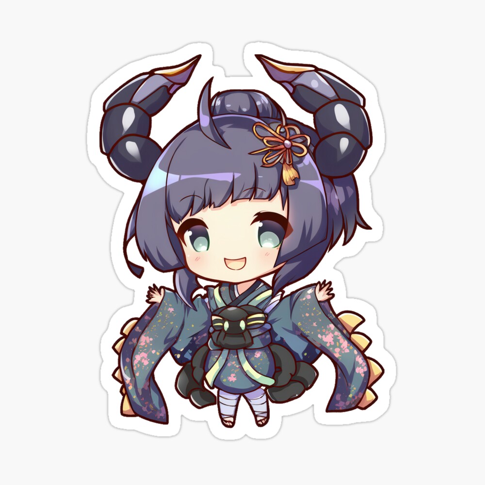 Scorpio the Scorpion Chibi Zodiac Anime Girl