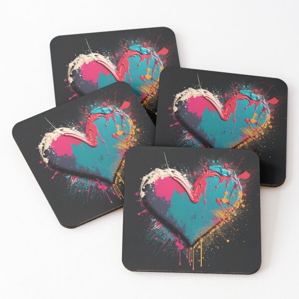 Item preview, Splatter Heart designed and sold by FreeBot99.
