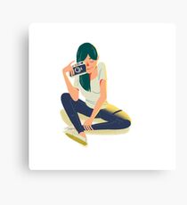 Leica Girl Canvas Print