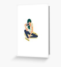 Leica Girl Greeting Card