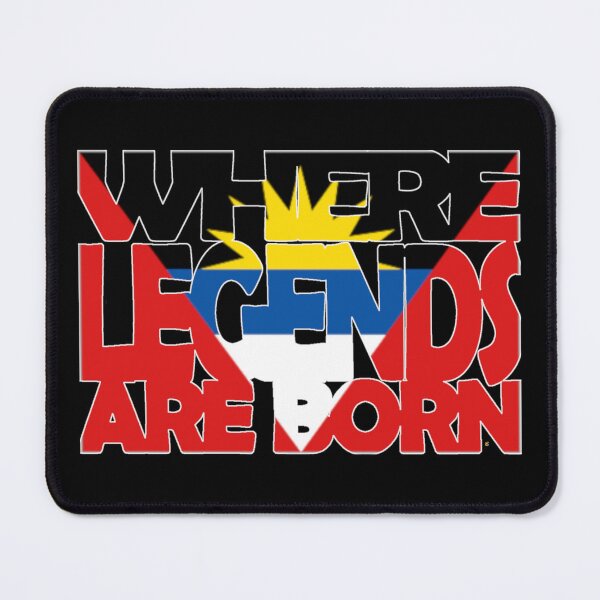 Item preview, Antigua Flag - Where Legends Are Born - Antiguan - Soca Mode designed and sold by Soca-Mode.