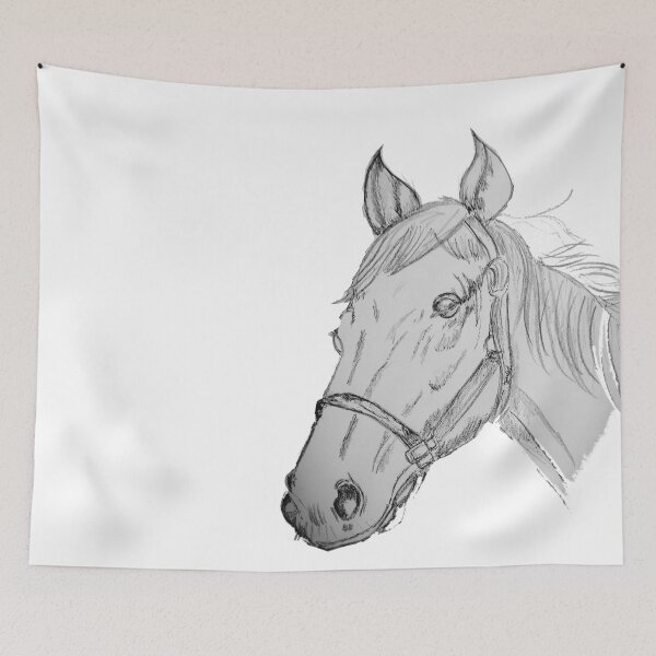 Item preview, black and white horse designed and sold by CanDo20.