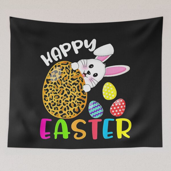 Item preview, Happy Easter Day Leopard Bunny Rabbit designed and sold by Irundell2020.