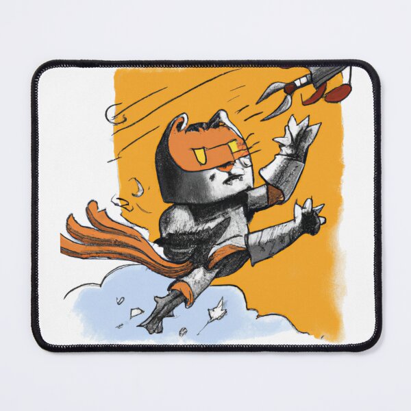 Item preview, Cat in a knight armor battling while flying in the air-Edited AI generated art designed and sold by Frostp.