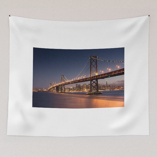 Item preview, Dusk over the Bay Bridge and San Francisco Waterfront designed and sold by yhelfman.