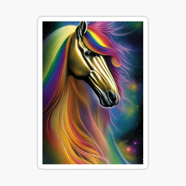 Horse Artwork Stickers for Sale