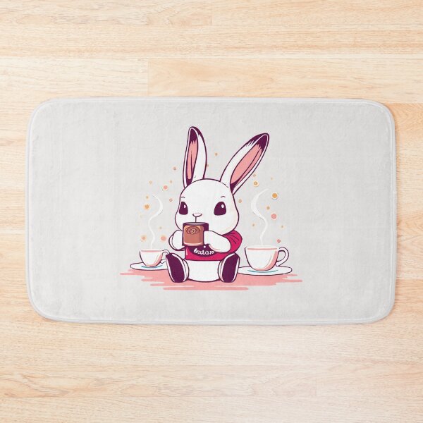 Item preview, Cute bunny sipping tea designed and sold by etherElric.