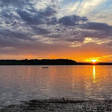 Artwork thumbnail, Lake sunset by tkdgirlms