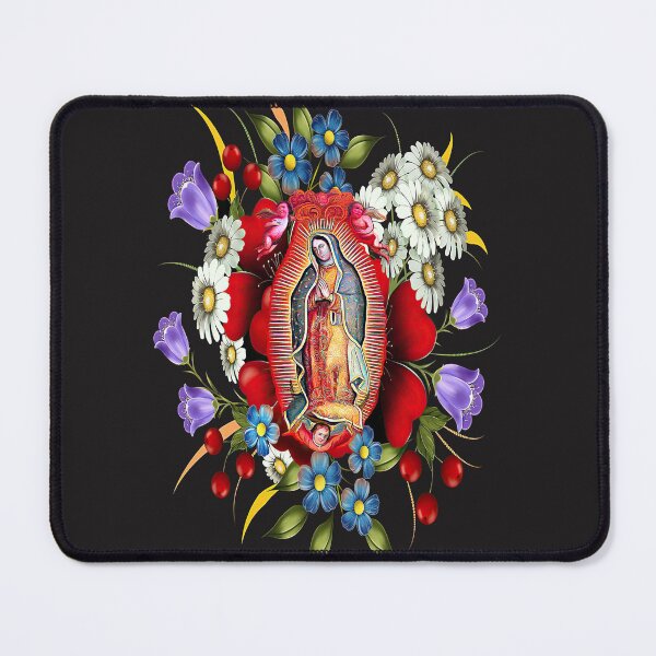 Item preview, Our Lady of Guadalupe Mexican Virgin Mary Mexico Flowers Tilma  designed and sold by hispanicworld.