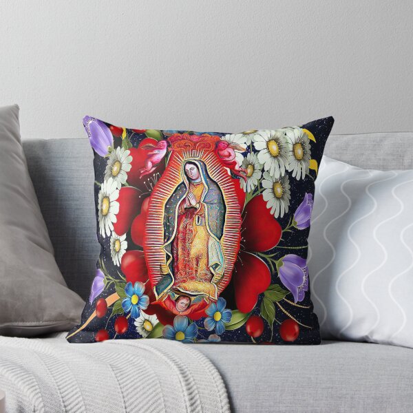 Item preview, Our Lady of Guadalupe Mexican Virgin Mary Mexico Flowers Tilma  designed and sold by hispanicworld.