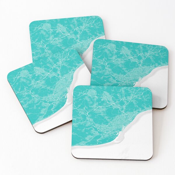 Item preview, Copia de Barcelona City Light Blue Map designed and sold by RJninetyseven.