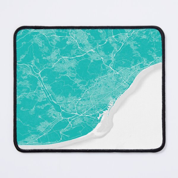 Item preview, Copia de Barcelona City Light Blue Map designed and sold by RJninetyseven.