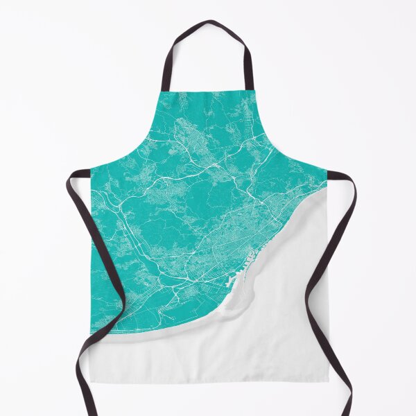 Item preview, Copia de Barcelona City Light Blue Map designed and sold by RJninetyseven.