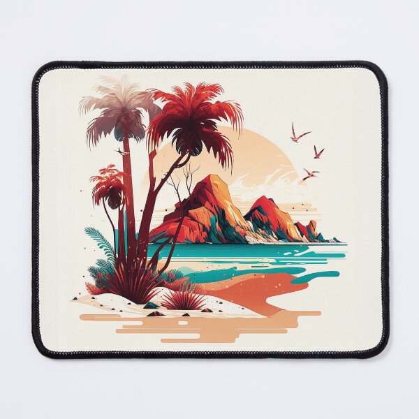 Item preview, Landscape ocean palm tree designed and sold by FunArt4You.
