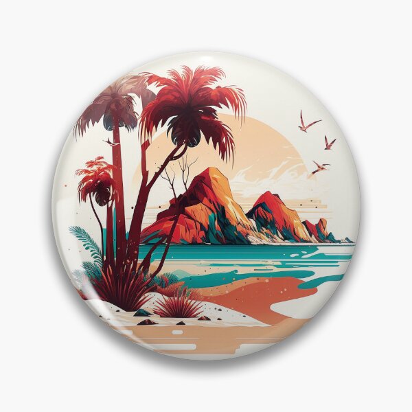 Item preview, Landscape ocean palm tree designed and sold by FunArt4You.