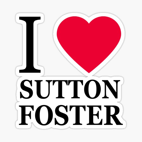 Vista previa del artículo con la obra «I corazón Sutton Foster 2», diseñado y vendido por elisc.