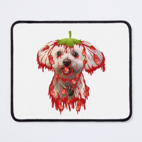 Item preview, grime art strawberry dog illustration designed and sold by AmsaOza.
