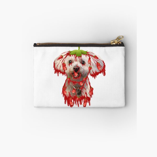Item preview, grime art strawberry dog ​​illustration designed and sold by AmsaOza.
