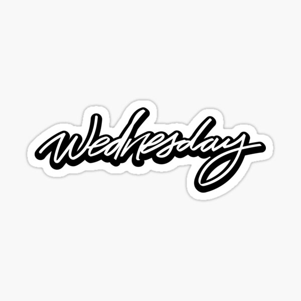 WEDNESDAY™ Script Version Sticker