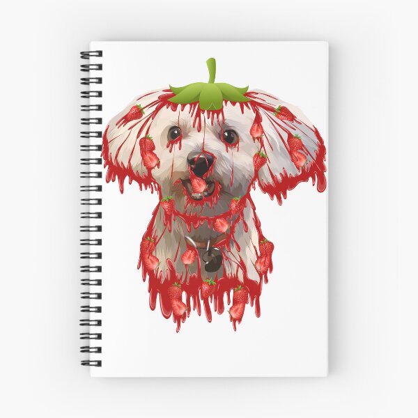 Item preview, grime art strawberry dog ​​illustration designed and sold by AmsaOza.