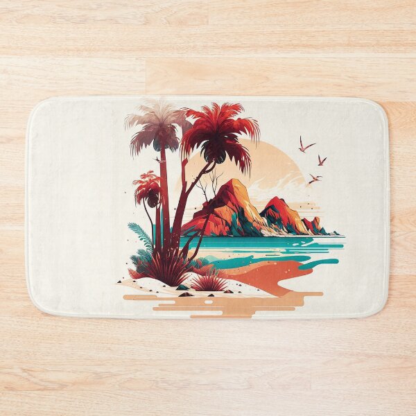 Item preview, Landscape ocean palm tree_gor designed and sold by FunArt4You.