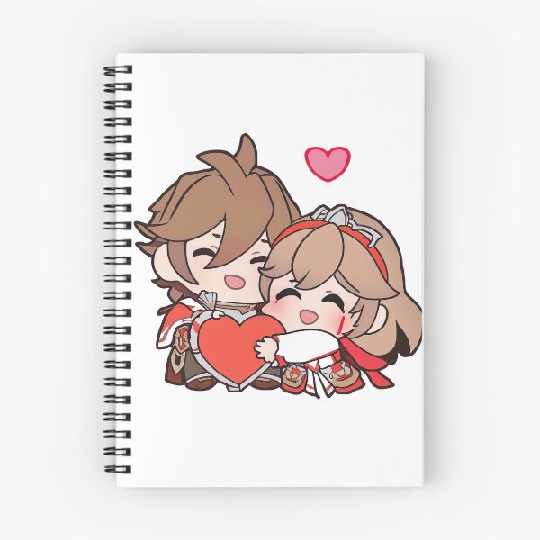Aperçu de l'œuvre Adorable Cartoon Anniversary Present For Him Or Her, Kawaii Valentine's Day Design, Cute Couple créée et vendue par MorphicPrints.
