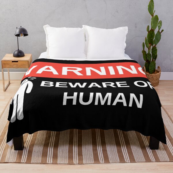 Item preview, Human warning label designed and sold by Madalina-Ivg.