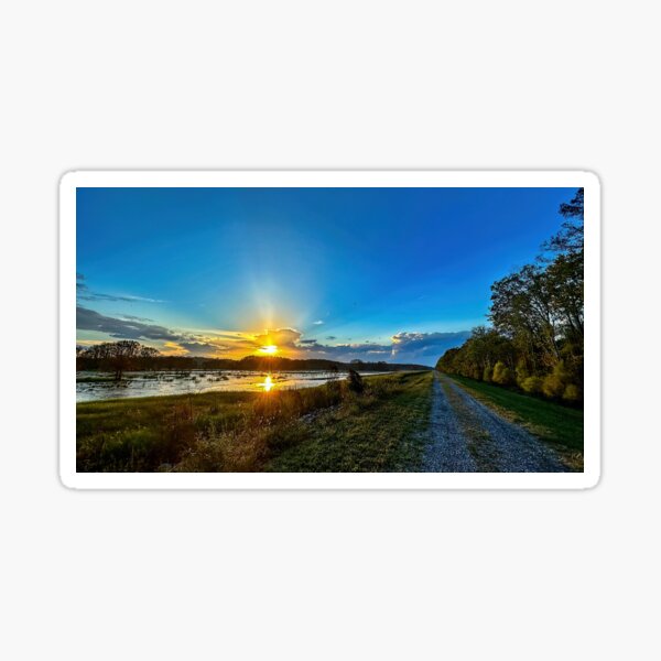 Country sunset Sticker