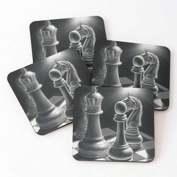Item preview, Chess Pieces: A Pencil Drawing Perspective designed and sold by Manuel Rinaldi.
