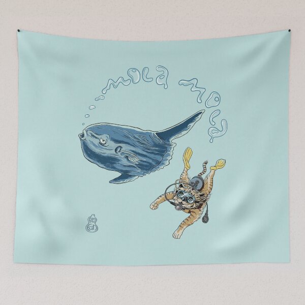 Item preview, Diving with sunfish designed and sold by FUNXSTUDIO.