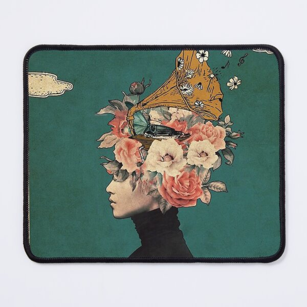 Item preview, Floral Retro Girl Music Lover designed and sold by osbornejo1.