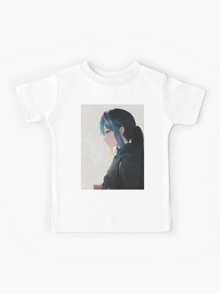 Cute anime girl profile Kids T-Shirt for Sale by emai-art