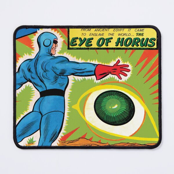 Item preview, Blue Beetle Vol.54 1960's Superhero Comic Cover - Eye of Horus designed and sold by AllTheFaeThings.