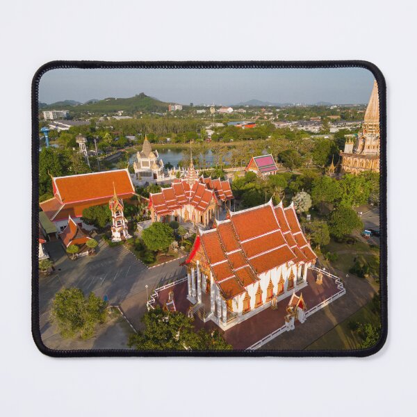 Item preview, Wat Chalong Thai Temple Phuket Thailand Aerial designed and sold by Kevin Miller Photography.