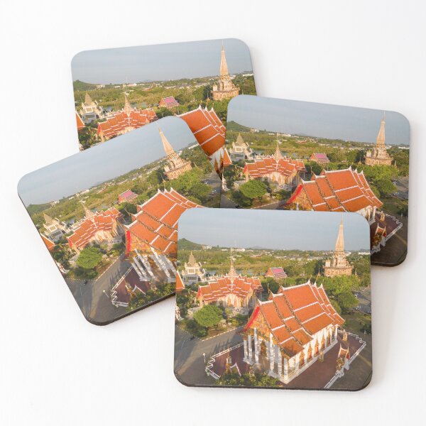 Item preview, Wat Chalong Thai Temple Phuket Thailand Aerial designed and sold by Kevin Miller Photography.